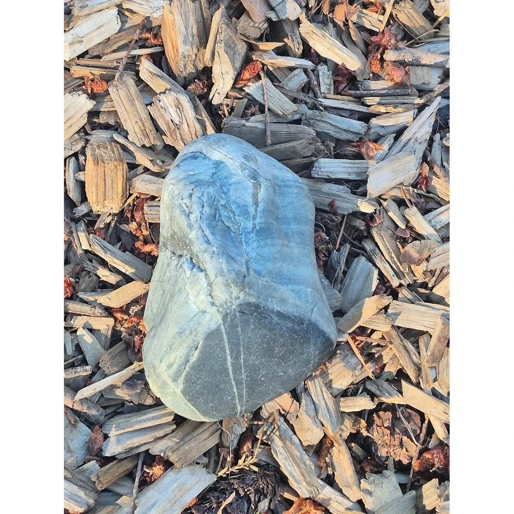 PNW Wishing Stone • Quartz Vein Beach Pebble • Cleansed PNW Altar Stone & Amulet